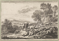 TvB G 3247
          <br/>
          De spinster en de boer
          <br/>
          <em>Visscher, Jan de (ca. 1636-na 1692)</em>